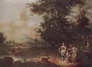 Johann Conrad Seekatz The Repudiation of Hagar oil painting on canvas